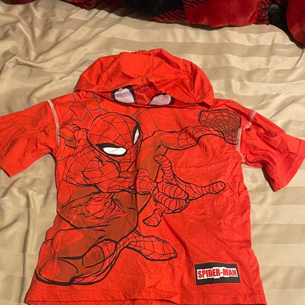 Red Spider-Man Hoodie T-Shirt